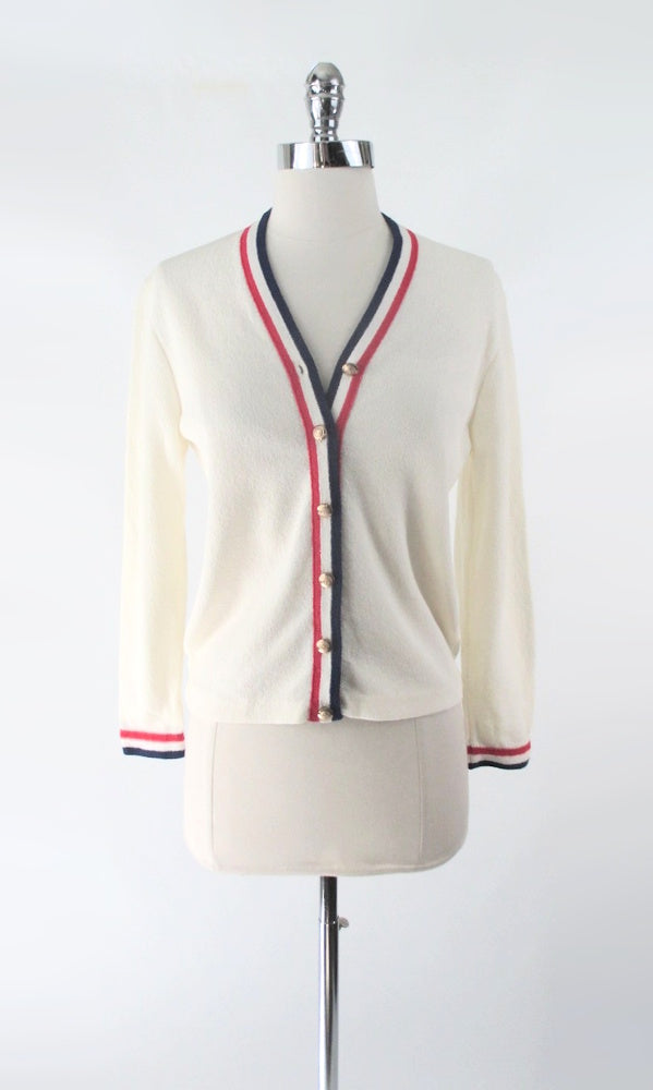 トップス 60s vintage cardigan Vintage 60s Handmade Cherry Red Cardigan, M — Revolt Style