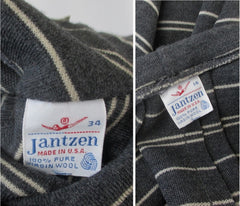 vintage 1960s Jantzen pinstripe Suit jacket & skirt set tag