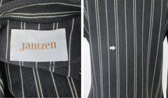 Vintage 60s Jantzen Grey Pinstripe Suit | Jacket & Skirt Set S