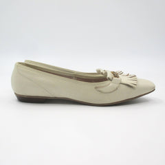 Vintage 60s Edith Henry Cream Flats 7M