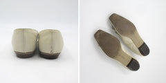 Vintage 60s Edith Henry Cream Flats 7M