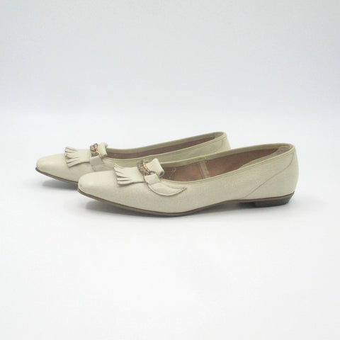 Vintage 60s Edith Henry Cream Flats 7M