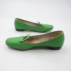 Vintage Green Studded Buckle MOD Flats 7