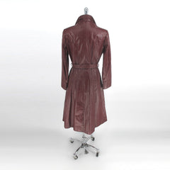 Vintage 70s Oxblood Trench Coat - Bombshell Bettys Vintage