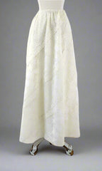 Vintage 70's Antique White Lace Bohemian Maxi Skirt • One size