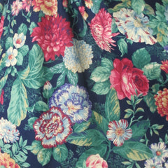 vintage 80s full skirt tea garden dress Ashley cottagecore  dress print