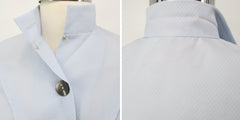 Vintage 50's Light Blue Button Front Blouse
