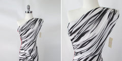 Vintage 70s Fredericks Of Hollywood One Shoulder Zebra Party Dress