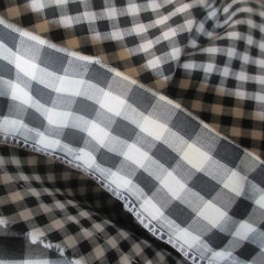 Vintage 70s Swirled Pinwheel Gingham Maxi Skirt M