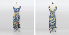 Vintage Early 50s Rayon Hawaiian Holo Muu Dress XS