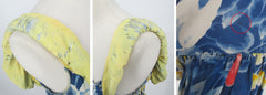 Vintage Early 50s Rayon Hawaiian Holo Muu Dress XS
