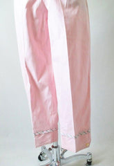 Vintage 60's 50's High Waist Pink Stripe Crop Pants New Old Stock L - Bombshell Bettys Vintage