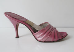 • Vintage 50's 60's Pearl Purple Springolator Heels Shoes 8 N - Bombshell Bettys Vintage