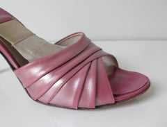 • Vintage 50's 60's Pearl Purple Springolator Heels Shoes 8 N - Bombshell Bettys Vintage