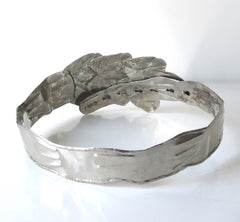 Vintage Silver Leaves Metal Belt - Bombshell Bettys Vintage