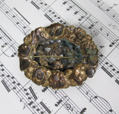 Vintage 30's Brass Cherub / Angel Brooch Pin - Bombshell Bettys Vintage