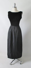 Vintage 60's Black Velvet Full Length Cocktail Party Dress XS • As Found - Bombshell Bettys Vintage