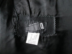Vintage 80's English Black Leather Origami Jacket S / M - Bombshell Bettys Vintage