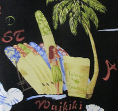 Mens Vintage Hula Girls & Beer Kahala Rayon Hawaiian Shirt XL - Bombshell Bettys Vintage