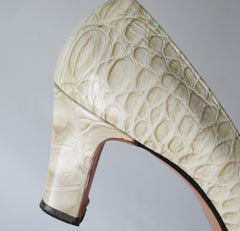 Vintage 60's Alligator Heels Shoes 7.5 AA - Bombshell Bettys Vintage