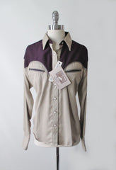 Vintage Inspired 2 Tone Rockmount Ranchwear Women's Cowboy Western Shirt L / XL - Bombshell Bettys Vintage