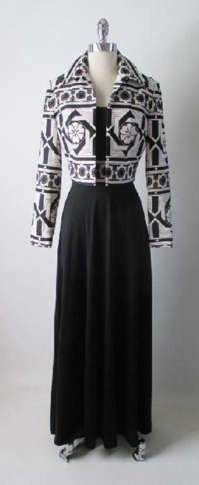 Vintage 70's Black White Tori Richards Op Art MOD Flower Hawaiian Dres Bombshell Bettys Vintage Vintage 70's Black White Tori Richards Op Art MOD Flower Hawaiian Dres Bombshell Bettys Vintage