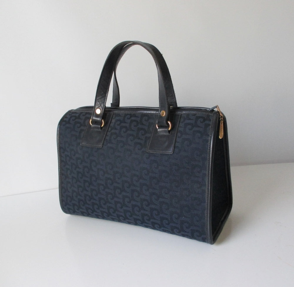 Leather bag Pierre Cardin Navy in Leather - 35952473