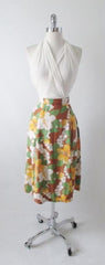 Vintage 40's Cold Rayon Hawaiian Skirt M - Bombshell Bettys Vintage