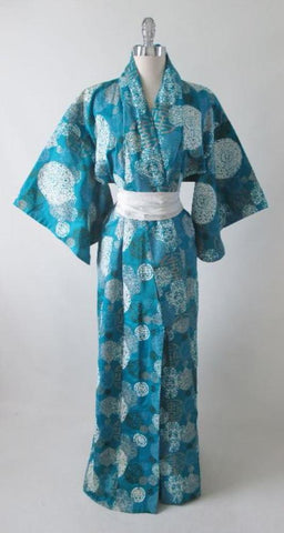 Vintage 50's 60's Hawaiian Alfred Shaheen Japanese Kimono