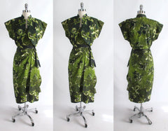 z Vintage 50's Kamehameha Hawaiian Playsuit Bolero Sarong Skirt 3 Piece Set XS - Bombshell Bettys Vintage