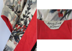 z Vintage 50's Hawaiian Kimono Top Jacket Blouse Jac Of Hawaii - Bombshell Bettys Vintage