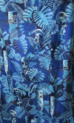 • Vintage 50's Alfred Shaheen Tiki God Mermaid Dress Rare Print L - Bombshell Bettys Vintage
