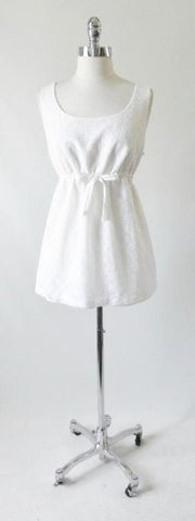 • Vintage 60's 70's White Eyelet Maternity Playsuit Swimsuit 2 Piece Top Bloomer Set