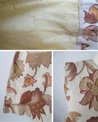 Vintage 60's Acorns & Autumn Leaves Tapestry Shift Dress M - Bombshell Bettys Vintage