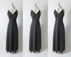 • Vintage 70's Polka Dot Halter Dress S - Bombshell Bettys Vintage