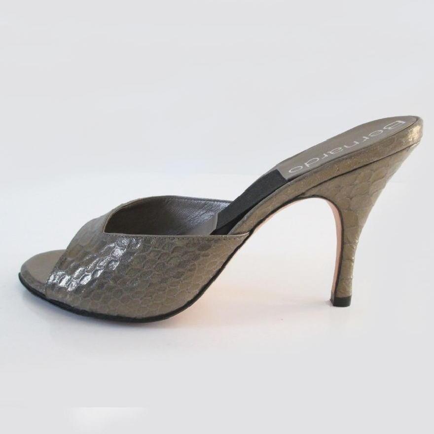 • Vintage Golden Bronze Snakeskin Springolators Heels Shoes 7 - Bombshell Bettys Vintage
