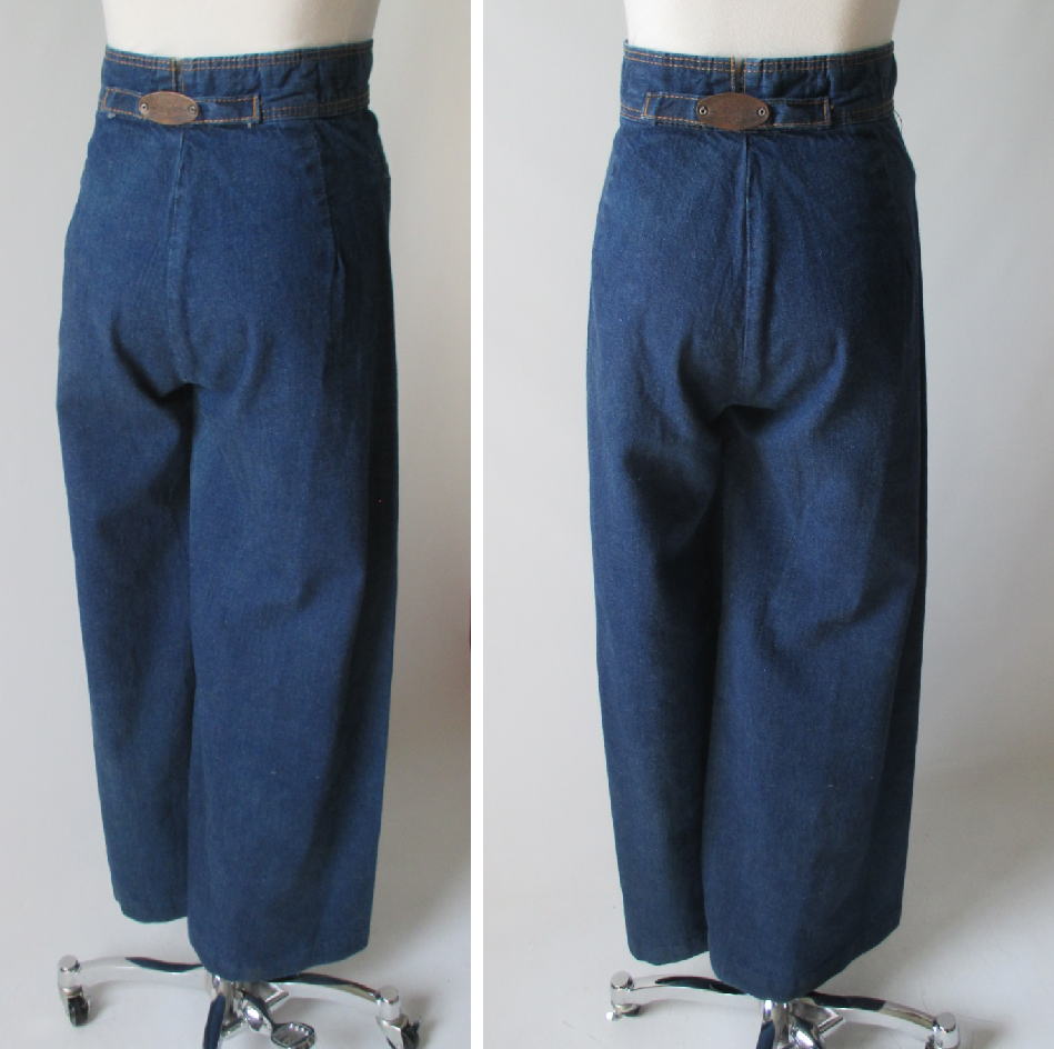 Vintage 70's Wide Leg Levi Levis High Waist Indigo Jeans Pants S
