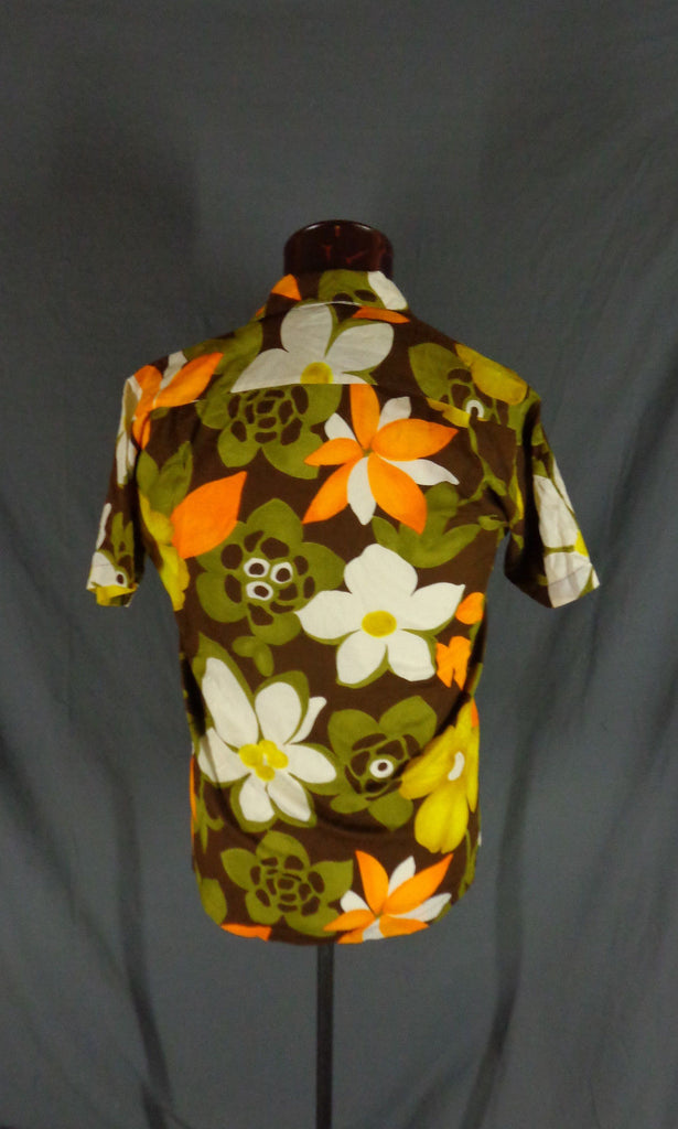Vintage 60s Kay O Kauai Bold Floral Print Hawaiian Shirt 42 – Bombshell ...