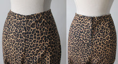 Vintage 50's Bombshell Leopard Print Fredericks Of Hollywood Cigarette Pants L - Bombshell Bettys Vintage
