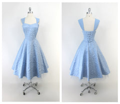 Disney Cinderella Quilted Blue Party Dress 16 XL