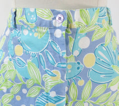 Sweet Blue Crabby Lilly Pulitzer Bermuda Shorts 14 L
