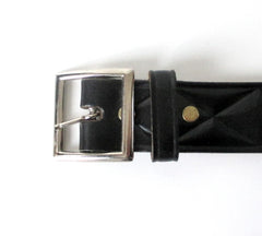 Rockmount Ranchwear Black Diamond Studded Belt 40 - Bombshell Bettys Vintage