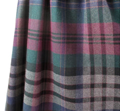 Vintage 70s Evan-Picone Plaid Wool Tea Length Day Skirt S
