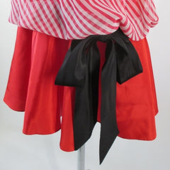 Vintage 80's Striped Flapper Syle Drop Waist Mini Dress M - Bombshell Bettys Vintage