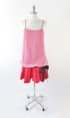 • Vintage 80's Big Bow Mini Dress M