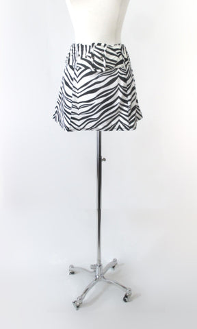 Vintage 90s Fredericks Of Hollywood Zebra Mini Skirt & Belt L