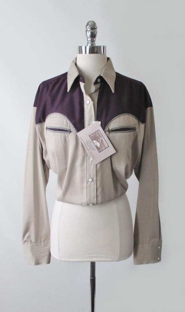 Vintage Inspired 2 Tone Rockmount Ranchwear Women's Cowboy Western Shirt L / XL - Bombshell Bettys Vintage