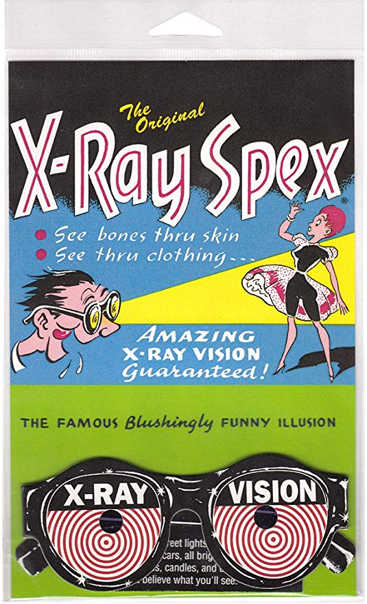 Original X Ray Specs Optical Illusion / Gag Gift - Bombshell Bettys Vintage