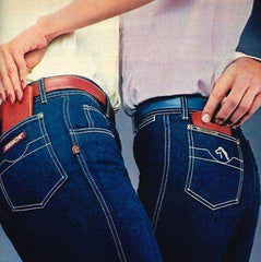 Vintage 70's Jordache High Waist Denim Blue Jeans S - Bombshell Bettys Vintage
