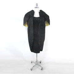 vintage lilli diamond 50s 60s party holiday special occasion black dress set matching jacket  full